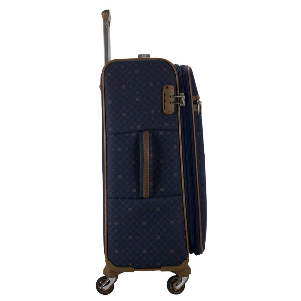 Mala de Viagem Média 23kg Munique Cobalto 70cm com Giro 360º - 3