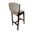 Ver imagem 4 de Banqueta Alta de Madeira Maciça Ana em Linho Premium:bege Linho/castanho