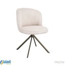 Ver imagem 3 de Cadeira Kyoto Giratória Estofada em Tecido com Base em Aço Carbono - Fratini