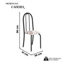 Ver imagem 3 de Kit 4 Cadeiras Tubular 96x36x41 Cm Iris B