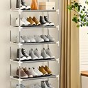 Ver imagem 3 de Sapateira Vertical 9 Prateleira Organizador Forte Premium Milemon