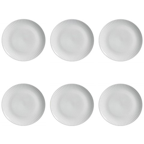 Conjunto de Pratos Rasos 06 Peças Coup Trendy Porto Brasil Conj Pratos Rasos Coup Trendy 06 Peças