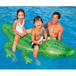 Bote Bóia Inflável Jacaré Gigante 203 cm Intex 58562 - 3