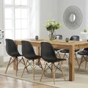 Ver imagem 6 de Kit 2 Cadeiras Charles Eames Eiffel Dsw - Preto - Madeira Clara