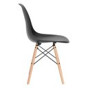 Ver imagem 4 de Kit 2 Cadeiras Charles Eames Eiffel Dsw - Preto - Madeira Clara