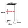 Balcão Vitória p/ bebedouro cor Bran / Pre / Marm Oferta! PASSE BEM - 6