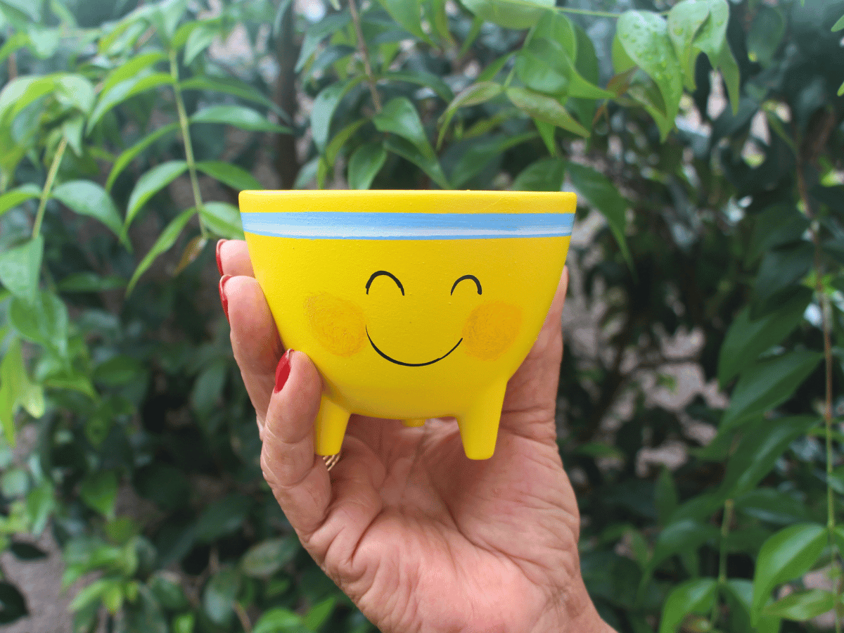 Vaso Cachepot Decoração Emoji Emoticon Tripe Coleção 11un - 3