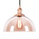 Ver imagem 1 de Pendente Retro Industrial Vidro Loft Luminária Vintage Lustre Design Edison Rosegold LM1779