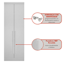 Ver imagem 2 de Modulo de Casal Safira para Guarda-roupa com 2 Portas e 3 Gavetas Una Mobília