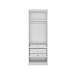 Modulo de Casal Safira para Guarda-roupa com 2 Portas e 3 Gavetas Clic Móveis - 2
