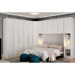 Modulo de Casal Safira para Guarda-roupa com 2 Portas e 3 Gavetas Clic Móveis - 4