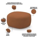Ver imagem 3 de Puff Decorativo Orgânico para Sala de Estar Living Barolo L06 Bouclê Terracota - Lyam Decor