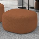 Ver imagem 1 de Puff Decorativo Orgânico para Sala de Estar Living Barolo L06 Bouclê Terracota - Lyam Decor