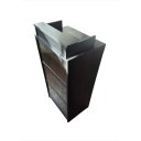 Ver imagem 2 de Balcão Caixa Vitrine Lojas e Comércios 100% Mdf Preto Desmontado - Suprema Móveis