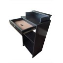 Ver imagem 3 de Balcão Caixa Vitrine Lojas e Comércios 100% Mdf Preto Desmontado - Suprema Móveis