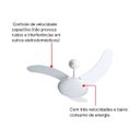Ver imagem 6 de Ventilador de Teto Tron Aura com 3 Pás Branco 127v