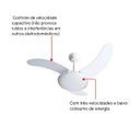 Ver imagem 6 de Ventilador de Teto Tron Aura com 3 Pás Branco 127v