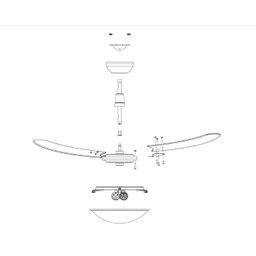 Ventilador de Teto Tron Aura com 3 Pás Branco 127v - 4