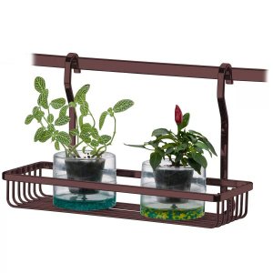 Cesto Multiuso Para Barra de Cozinha Prateleira Decoração Luxo - Bronze