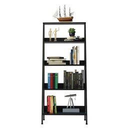 Estante Escada para Livros com 4 Prateleiras Preto - 7
