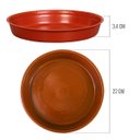Ver imagem 2 de Kit 2 Prato para Vaso Redondo Suporte para Planta 22x3,4cm