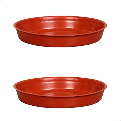 Kit 2 Prato para Vaso Redondo Suporte para Planta 22x3,4cm