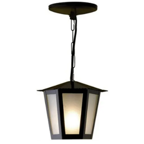 Pendente de aço Campinas pequeno para 1 lâmpada 20W preto Ideal