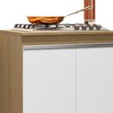 Ver imagem 5 de Balcão de Cozinha para Cooktop 79cm Andréia Amêndoa/branco - Ajl Móveis