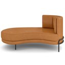 Ver imagem 7 de Chaise Longue Divã 164cm Braço Esquerdo Logus D06 Sintético Caramelo - Mpozenato