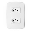 Ver imagem 1 de 2 Tomadas Universal 2p+t 10a com Placa - Dc-8100/27 - Dicompel Montreal