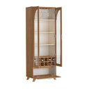 Ver imagem 4 de Cristaleira Murano 3 Portas com Vidro Cinamomo/off White - Arley