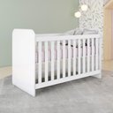 Ver imagem 1 de Berco Infantil Grade Fixa 133x66 Cm Labirinto Branco Henn