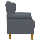 Ver imagem 6 de Poltrona Decorativa Para Sala de Estar Yara Suede Cinza - Lyam Decor