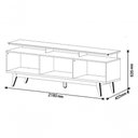 Ver imagem 5 de Rack Classic +2g 2.2 Off White com Freijó - Imcal Móveis