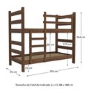 Ver imagem 5 de Beliche - Vira 2 Camas - Com Colchões Inclusos Dubai Multimóveis Vcr4158 Imbuia