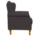 Ver imagem 6 de Poltrona Decorativa para Sala de Estar Yara Suede Marrom - Lyam Decor