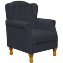 Ver imagem 3 de Kit 2 Poltronas Decorativas para Yara Suede Preto - Lyam Decor