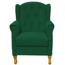 Ver imagem 6 de Kit 2 Poltronas Decorativas para Yara Suede Verde Musgo - Lyam Decor