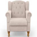Ver imagem 6 de Kit 2 Poltronas Decorativas para Yara Suede Bege - Lyam Decor