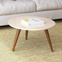 Ver imagem 2 de Mesa De Centro Decorativa Sofia Off White Pés Palito - Lyam Decor