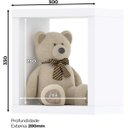 Ver imagem 2 de Nicho Suspenso Decorativo de Parede Multiuso em Mdp - Aquarela - Branco Hp