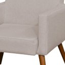 Ver imagem 5 de Kit 2 Poltronas Decorativas para Sala de Estar e Recepção Maria Linho Bege - Lyam Decor