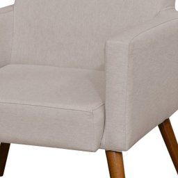 Kit 2 Poltronas Decorativas para Sala de Estar e Recepção Maria Linho Bege - Lyam Decor - 5 Kit 2 Poltronas Decorativas para Sala de Estar e Recepção Maria Linho Bege - Lyam Decor - 5