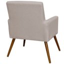Ver imagem 4 de Kit 2 Poltronas Decorativas para Sala de Estar e Recepção Maria Linho Bege - Lyam Decor