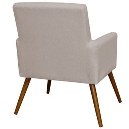 Kit 2 Poltronas Decorativas para Sala de Estar e Recepção Maria Linho Bege - Lyam Decor - 4 Kit 2 Poltronas Decorativas para Sala de Estar e Recepção Maria Linho Bege - Lyam Decor - 4