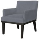 Ver imagem 1 de Poltrona Decorativa Para Sala de Estar e Recepção Beatriz Suede Cinza - Lyam Decor