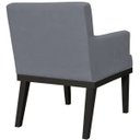 Ver imagem 2 de Poltrona Decorativa Para Sala de Estar e Recepção Beatriz Suede Cinza - Lyam Decor