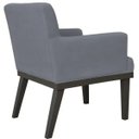 Ver imagem 3 de Poltrona Decorativa Para Sala de Estar e Recepção Beatriz Suede Cinza - Lyam Decor