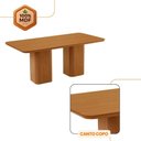 Ver imagem 5 de Mesa de Jantar Eloise 180cm Tampo Mdf com 6 Cadeira Moderna Tork Naturale