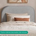 Ver imagem 2 de Cabeceira Painel Suspenso Solteiro 100 cm Alana Organica Linho Cinza Artte
